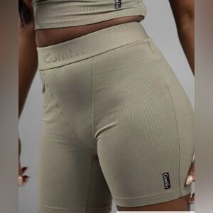 Comfrt ribbed boxer shorts Women Medium Loungewear Comfort Sz Medium Sage Green